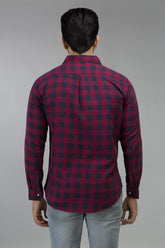 Maroon & Black Casual Shirt CM-YD-2211 CS