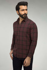 Brown & Black Checked Casual Shirt CM-YD-2477 CS