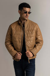 Coffee Leather Jacket JKT-LETH-D41-02