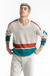 Color Block Sweater 224-111-030