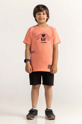 Coral Junior Boy Knit Printed Tee JB-TS-SS24-015