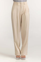Cream Basic Trouser WM-TRKN23-002