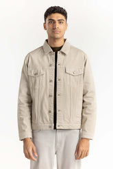 Cream Non-Denim Jacket 224-110-041