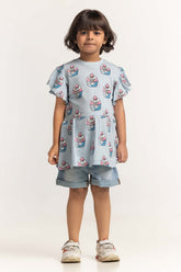 Crew Neck Printed Dress TG-DRS-SS24-405