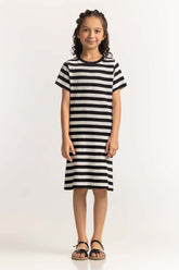 Crew Neck Yarn-Dyed Dress JG-DRS-SS24-402