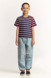 Crew Neck Yarn-Dyed Tee JG-TS-SS24-038