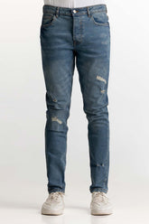 Dark Blue Basic Jeans MNJNSSS24003
