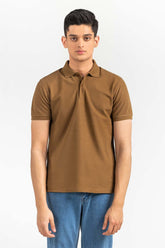 Dark Sandy Basic Signature Polo PKP-SB-128