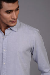 Franklin - Light Grey Casual Slim Fit Shirt CM-YD-2205