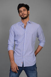 Palatino - Sky White Casual Shirt CM-YD-2132