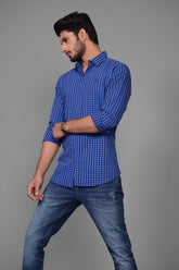Parisian -Navy Blue Casual Shirt CM-YD-2165