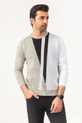 Grey White Fashiion Sweater FS-SWT-FD-293-01