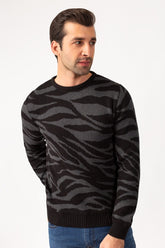 Khaki Black Fashion Sweater FS-SWT-FD-294-01