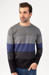 Grey Blue Fashion Sweater FS-SWT-FD-299-01