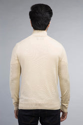 Oatmeal Full Sleeve Fashion Sweater Gibson FS-SWT-IMP-FD-94-01