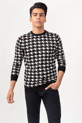 Black & White Fashion Sweater FS-SWT-VPN-FD-218-01