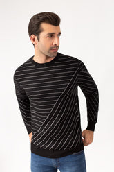 Black Grey Fashion Sweater FS-SWT-VPN-FD-236-01