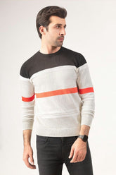 Grey Black Fashion Sweater FS-SWT-VPN-FD-303-01
