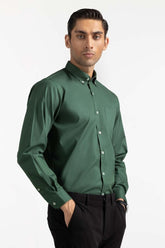 Green Basic Dyed Formal Shirt MN-FS-PD23-003