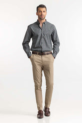 Green Black Checkered Formal Shirt MN-FS-YD24-058