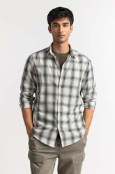 Green Checkered Casual Shirt MN-CS-SS24-035