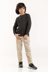 Junior Boy Green Knit Sweater 224-311-010