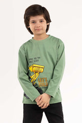 Toddler Boy Green T-Shirt 224-513-021