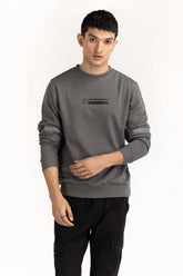 Grey Basic Mock Neck Sweat Shirt SWS-F22-060