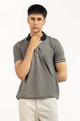 Grey Basic Polo PS-FPK23-192