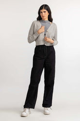 Grey Basic Sweater WM-SWT-WS23-061