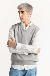 Grey Basic Vest 224-111-074