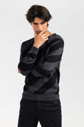 Grey Black Fashion Sweater FS-SWT-FD-399-01