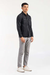 Grey Casual Shirt Denim M-DNM-S-001 CS