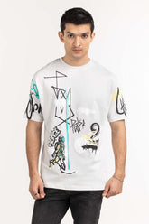 Grey Knit Regular T-shirt 224-113-020