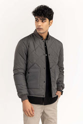 Grey Quilted Jacket JKT-WOV22-011