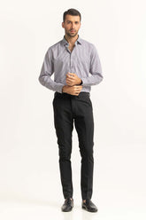 Grey White Stripe Formal Shirt MN-FS-YD24-082
