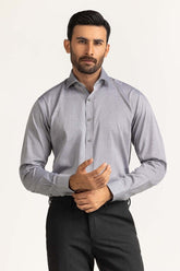 Grey Yarn Dyed Formal Shirt MN-FS-YD24-055