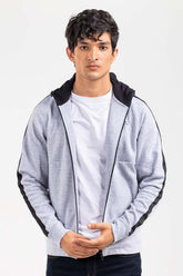 Grey Zipper Hoddie JKT-HZJ-D46-01