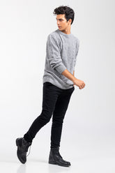 Grey Fashion Sweater FS-SWT-ACR-FD-408-01