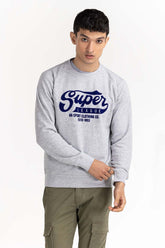 Heather Grey Basic Mock Neck Sweat Shirt SWS-F22-023