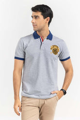 Heather Grey Fashion Polo PS-FPK22-026