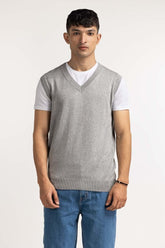 Heather Grey Fashion Sweater MN-SWT-WS23-181B