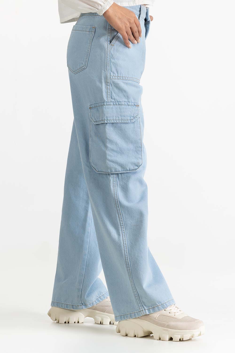 Ice Blue Denim Jeans 231-221-006 A