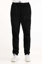 Jet Black Basic Casual Trouser MN-TRC-SS23-001 B