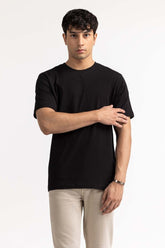 Jet Black Basic Tee MN-TS-BS-WS23-518