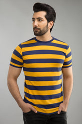 Navy Mustard Urban Graphic T-Shirt JGP-URB-D109