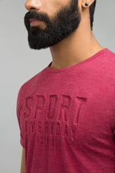 Burgundy Fashion Tee JGP-URB-D156