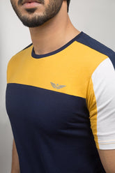 Mustard Navy Fashion Tee JGP-URB-D174