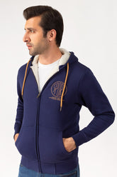 Navy Hoodie Zipper Jacket JKT-HZJ-D39-01