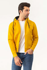 Mustard Hoodie Zipper Jacket JKT-HZJ-D43-01